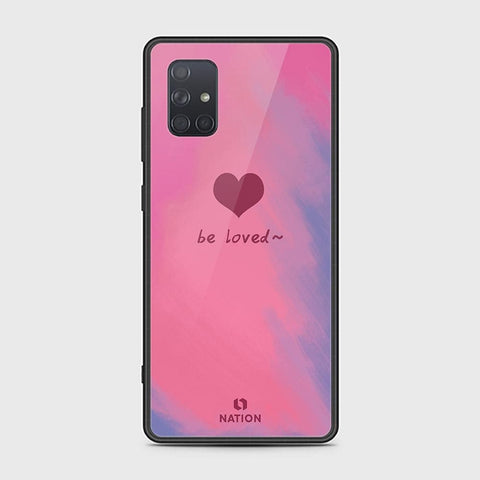 Samsung Galaxy A71 Cover - ONation Heart Series - HQ Ultra Shine Premium Infinity Glass Soft Silicon Borders Case