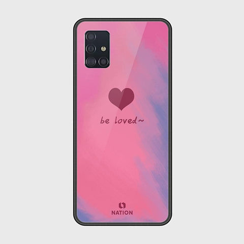 Samsung Galaxy A51 Cover - ONation Heart Series - HQ Ultra Shine Premium Infinity Glass Soft Silicon Borders Case