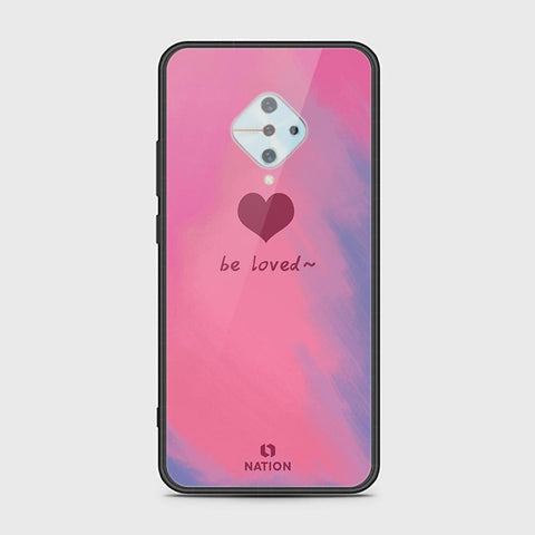 Vivo S1 Pro Cover - ONation Heart Series - HQ Ultra Shine Premium Infinity Glass Soft Silicon Borders Case