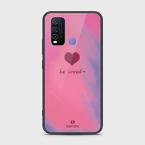 Vivo Y30 Cover - ONation Heart Series - HQ Ultra Shine Premium Infinity Glass Soft Silicon Borders Case