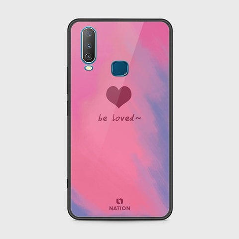 Vivo Y15 Cover - ONation Heart Series - HQ Ultra Shine Premium Infinity Glass Soft Silicon Borders Case