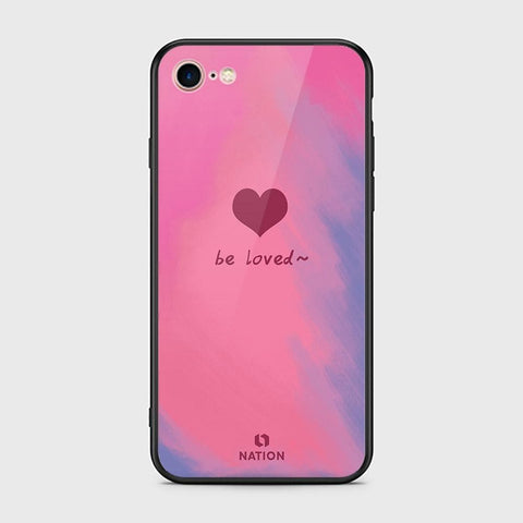 iPhone 8 / 7 Cover - Onation Heart Series - HQ Ultra Shine Premium Infinity Glass Soft Silicon Borders Case