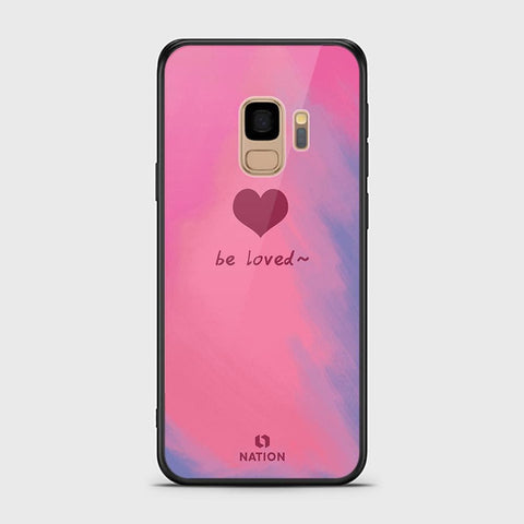 Samsung Galaxy S9 Cover - Onation Heart Series - HQ Ultra Shine Premium Infinity Glass Soft Silicon Borders Case