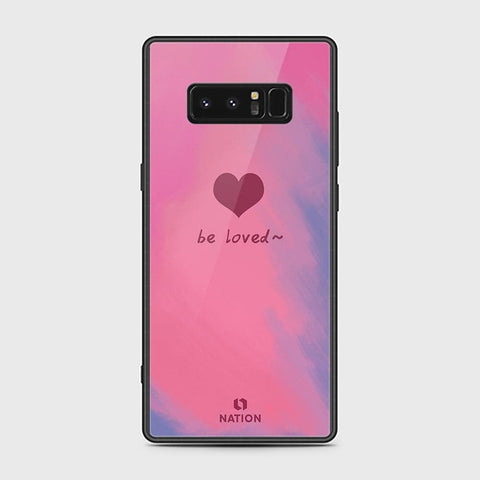 Samsung Galaxy Note 8 Cover - Onation Heart Series - HQ Ultra Shine Premium Infinity Glass Soft Silicon Borders Case