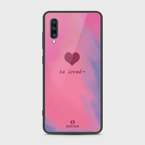 Samsung Galaxy A70s Cover - Onation Heart Series - HQ Ultra Shine Premium Infinity Glass Soft Silicon Borders Case