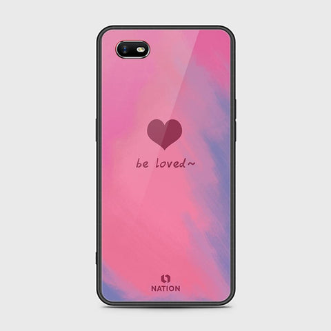 Oppo A1k Cover - Onation Heart Series - HQ Ultra Shine Premium Infinity Glass Soft Silicon Borders Case