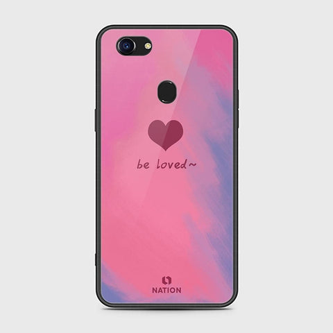 Oppo F5 Cover - Onation Heart Series - HQ Ultra Shine Premium Infinity Glass Soft Silicon Borders Case