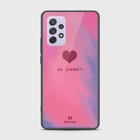 Samsung Galaxy A72 Cover - ONation Heart Series - HQ Ultra Shine Premium Infinity Glass Soft Silicon Borders Case