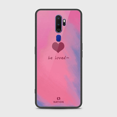 Oppo A9 2020 Cover - Onation Heart Series - HQ Ultra Shine Premium Infinity Glass Soft Silicon Borders Case