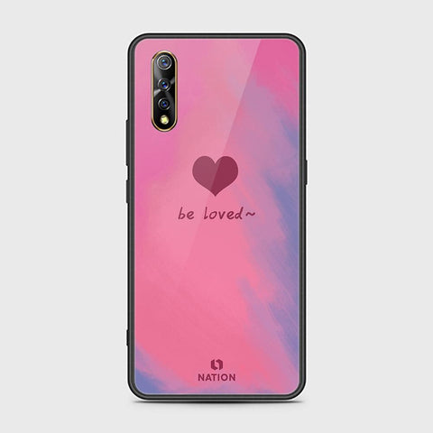 Vivo S1 Cover - Onation Heart Series - HQ Ultra Shine Premium Infinity Glass Soft Silicon Borders Case