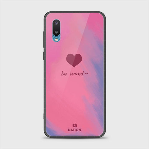 Samsung Galaxy A02 Cover - ONation Heart Series - HQ Ultra Shine Premium Infinity Glass Soft Silicon Borders Case