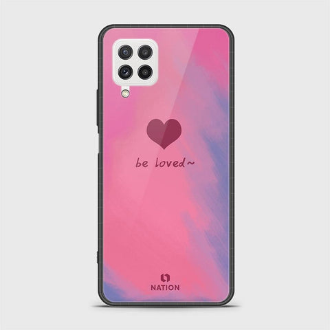 Samsung Galaxy M22 Cover - Onation Heart Series - HQ Ultra Shine Premium Infinity Glass Soft Silicon Borders Case