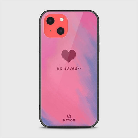 iPhone 13 Mini Cover - Onation Heart Series - HQ Ultra Shine Premium Infinity Glass Soft Silicon Borders Case