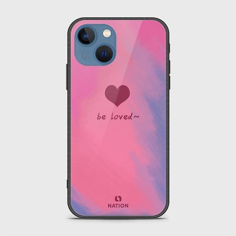 iPhone 13 Cover - Onation Heart Series - HQ Ultra Shine Premium Infinity Glass Soft Silicon Borders Case