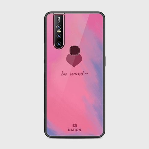 Vivo V15 Cover - Onation Heart Series - HQ Ultra Shine Premium Infinity Glass Soft Silicon Borders Case