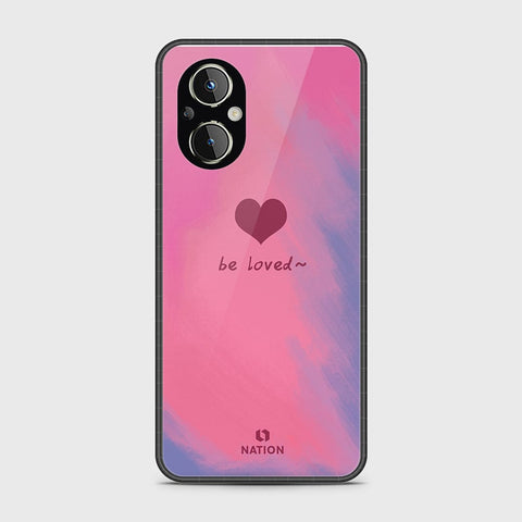 Oppo Reno 7 Lite Cover- Onation Heart Series - HQ Ultra Shine Premium Infinity Glass Soft Silicon Borders Case