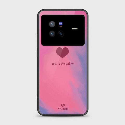 Vivo X80 Cover- Onation Heart Series - HQ Ultra Shine Premium Infinity Glass Soft Silicon Borders Case