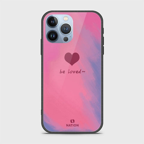 iPhone 14 Pro Cover- Onation Heart Series - HQ Ultra Shine Premium Infinity Glass Soft Silicon Borders Case