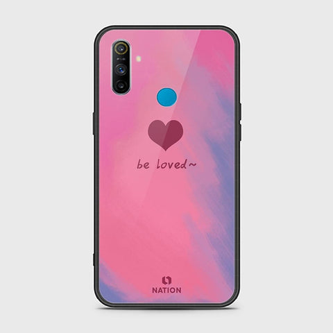 Realme C3 Cover - ONation Heart Series - HQ Ultra Shine Premium Infinity Glass Soft Silicon Borders Case