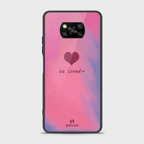 Xiaomi Poco X3 Cover - ONation Heart Series - HQ Ultra Shine Premium Infinity Glass Soft Silicon Borders Case