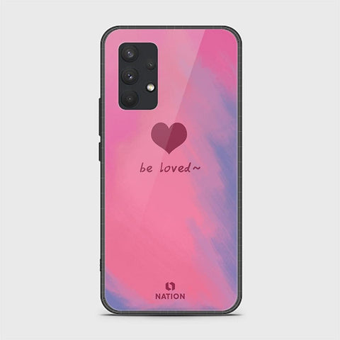 Samsung Galaxy A32 Cover - ONation Heart Series - HQ Ultra Shine Premium Infinity Glass Soft Silicon Borders Case