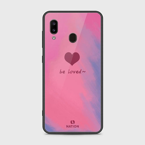 Samsung Galaxy A20 Cover - ONation Heart Series - HQ Ultra Shine Premium Infinity Glass Soft Silicon Borders Case