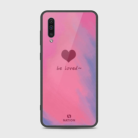 Samsung Galaxy A50s Cover - ONation Heart Series - HQ Ultra Shine Premium Infinity Glass Soft Silicon Borders Case