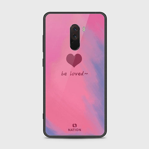 Xiaomi Pocophone F1 Cover - ONation Heart Series - HQ Ultra Shine Premium Infinity Glass Soft Silicon Borders Case