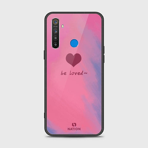 Realme 5s Cover - ONation Heart Series - HQ Ultra Shine Premium Infinity Glass Soft Silicon Borders Case