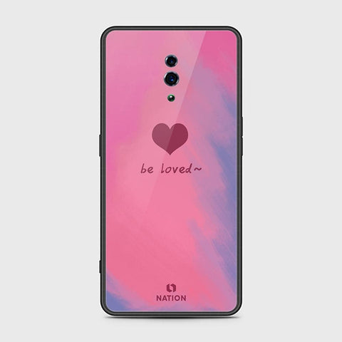 Oppo Reno Cover - ONation Heart Series - HQ Ultra Shine Premium Infinity Glass Soft Silicon Borders Case