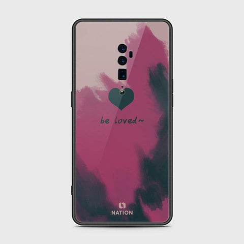 Oppo Reno 10x Zoom Cover - ONation Heart Series - HQ Ultra Shine Premium Infinity Glass Soft Silicon Borders Case