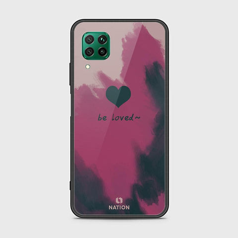 Huawei Nova 7i Cover - ONation Heart Series - HQ Ultra Shine Premium Infinity Glass Soft Silicon Borders Case