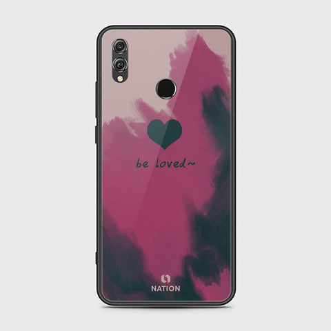 Huawei Honor 8X Cover - ONation Heart Series - HQ Ultra Shine Premium Infinity Glass Soft Silicon Borders Case