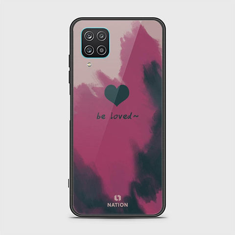 Samsung Galaxy A12 Cover - ONation Heart Series - HQ Ultra Shine Premium Infinity Glass Soft Silicon Borders Case