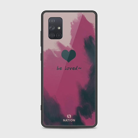 Samsung Galaxy A71 Cover - ONation Heart Series - HQ Ultra Shine Premium Infinity Glass Soft Silicon Borders Case