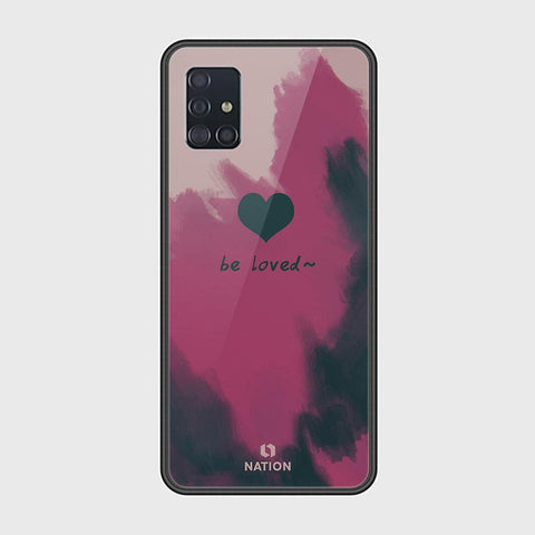 Samsung Galaxy A51 Cover - ONation Heart Series - HQ Ultra Shine Premium Infinity Glass Soft Silicon Borders Case