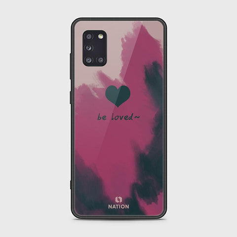 Samsung Galaxy A31 Cover - ONation Heart Series - HQ Ultra Shine Premium Infinity Glass Soft Silicon Borders Case