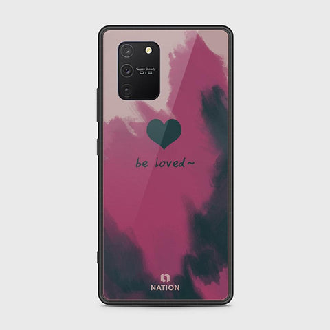 Samsung Galaxy S10 Lite Cover - ONation Heart Series - HQ Ultra Shine Premium Infinity Glass Soft Silicon Borders Case