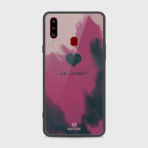 Samsung Galaxy A20s Cover - ONation Heart Series - HQ Ultra Shine Premium Infinity Glass Soft Silicon Borders Case