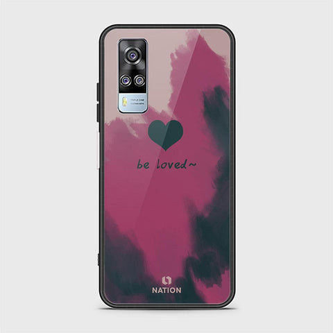 Vivo Y53s 4G Cover - ONation Heart Series - HQ Ultra Shine Premium Infinity Glass Soft Silicon Borders Case