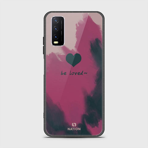 Vivo Y20s Cover - ONation Heart Series - HQ Ultra Shine Premium Infinity Glass Soft Silicon Borders Case