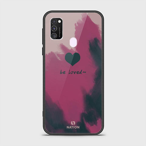 Samsung Galaxy M21 Cover - Onation Heart Series - HQ Ultra Shine Premium Infinity Glass Soft Silicon Borders Case