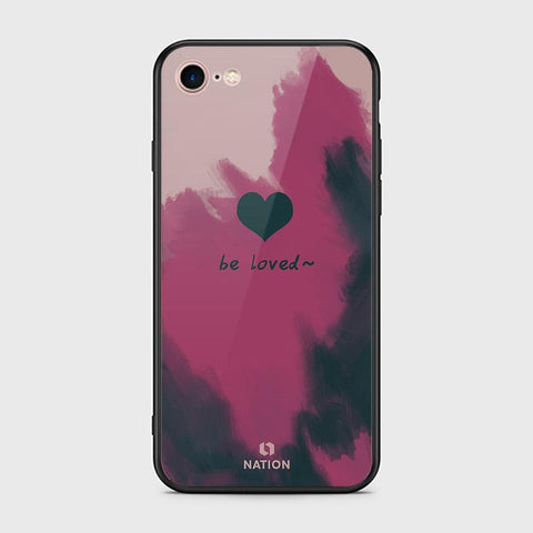 iPhone 8 / 7 Cover - Onation Heart Series - HQ Ultra Shine Premium Infinity Glass Soft Silicon Borders Case