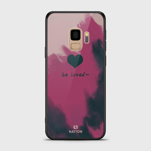 Samsung Galaxy S9 Cover - Onation Heart Series - HQ Ultra Shine Premium Infinity Glass Soft Silicon Borders Case