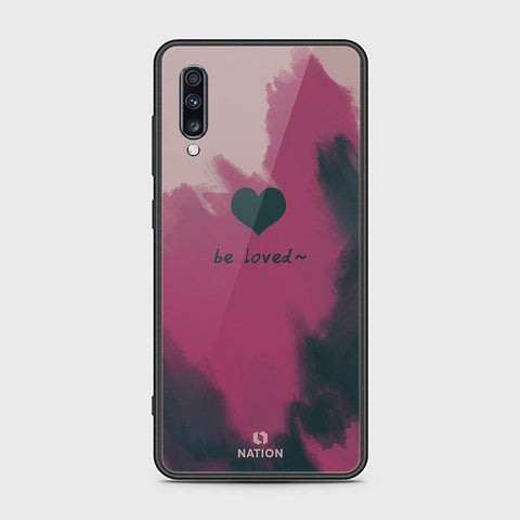 Samsung Galaxy A70s Cover - Onation Heart Series - HQ Ultra Shine Premium Infinity Glass Soft Silicon Borders Case