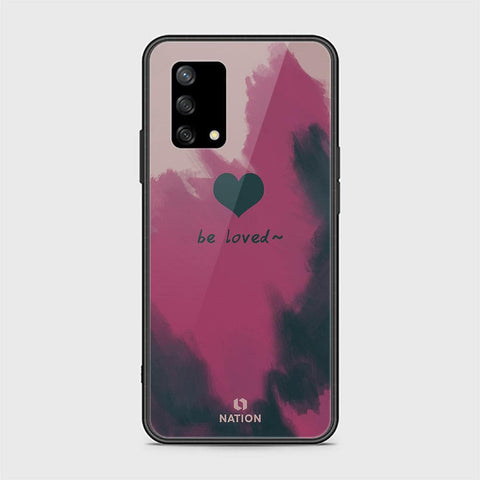 Oppo F19s Cover - Onation Heart Series - HQ Ultra Shine Premium Infinity Glass Soft Silicon Borders Case