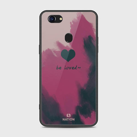 Oppo F5 Cover - Onation Heart Series - HQ Ultra Shine Premium Infinity Glass Soft Silicon Borders Case