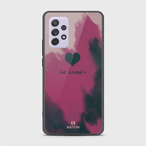 Samsung Galaxy A72 Cover - ONation Heart Series - HQ Ultra Shine Premium Infinity Glass Soft Silicon Borders Case