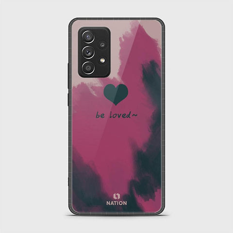 Samsung Galaxy A52 Cover - ONation Heart Series - HQ Ultra Shine Premium Infinity Glass Soft Silicon Borders Case