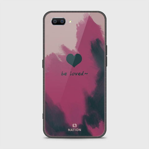 Oppo A3s Cover - Onation Heart Series - HQ Ultra Shine Premium Infinity Glass Soft Silicon Borders Case